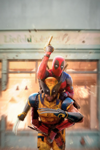 Deadpool And Wolverine Courage To Continue (1080x1920) Resolution Wallpaper