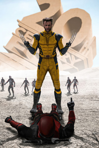 Deadpool And Wolverine Deadly Team Up (1280x2120) Resolution Wallpaper