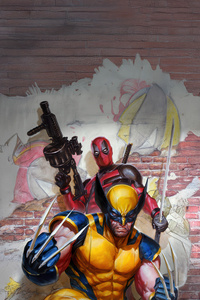 Deadpool And Wolverine Dual Power (1080x2160) Resolution Wallpaper