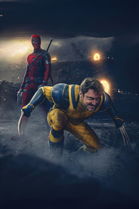 Deadpool And Wolverine Enter The Endgame (1280x2120) Resolution Wallpaper