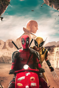 Deadpool And Wolverine Indomitable (240x320) Resolution Wallpaper