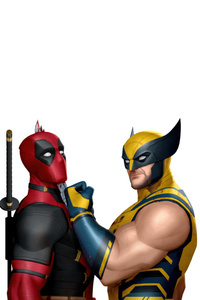 Deadpool And Wolverine Legends Together (640x1136) Resolution Wallpaper