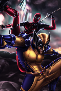 Deadpool And Wolverine Power Control (1080x2400) Resolution Wallpaper