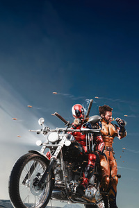 1280x2120 Deadpool And Wolverine Tear Up The Road