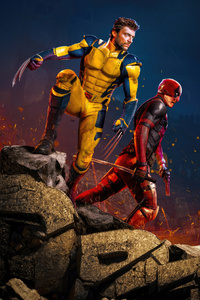 Deadpool And Wolverine Unleashed (480x854) Resolution Wallpaper