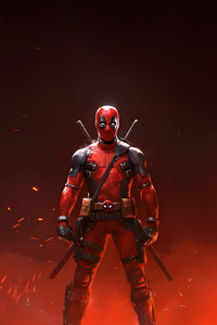 Deadpool Antihero Attitude (240x400) Resolution Wallpaper