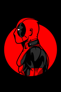 Deadpool Dark Minimal Art 4k