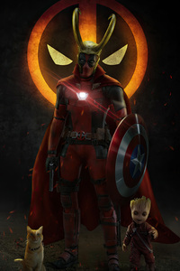 Deadpool In Loki Verse (750x1334) Resolution Wallpaper