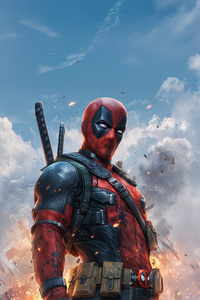 Deadpool Marvel Superhero (1080x2280) Resolution Wallpaper