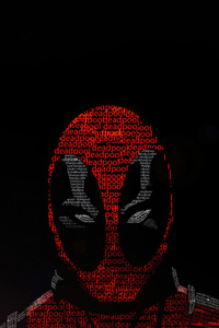 Deadpool Typography (1280x2120) Resolution Wallpaper