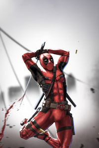 Deadpool Watches Over The World (540x960) Resolution Wallpaper