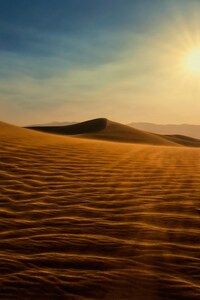 Death Valley Sunset Dunes (1440x2560) Resolution Wallpaper