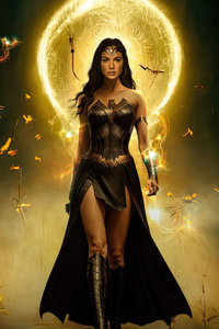 Defender Of Themyscira Wonder Woman (1280x2120) Resolution Wallpaper
