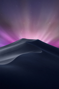 Desert Galaxy Glow Macos (360x640) Resolution Wallpaper