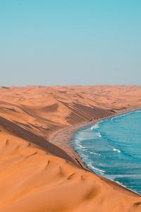 Desert Sea Sand 4k