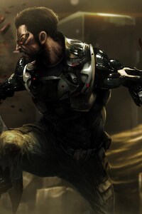 Deus Ex Mankind Divided Game Digital Art (1080x1920) Resolution Wallpaper