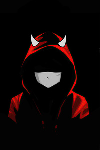 Devil Boy Minimal Mask 4k (240x320) Resolution Wallpaper