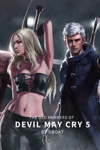 Devil May Cry 5 Old Members 8k (640x960) Resolution Wallpaper