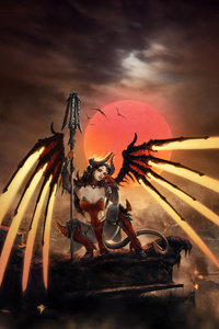 Devil Skin Mercy After Royo (1242x2668) Resolution Wallpaper