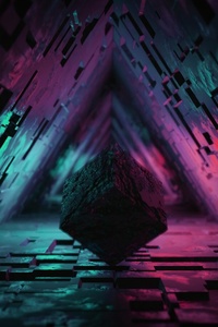 Digital Cave 3d Triangle 4k
