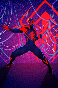 Digital Defender Spider Man 2099 (240x400) Resolution Wallpaper