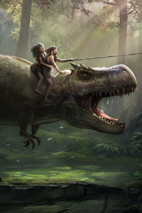 720x1280 Dinosaur Artwork
