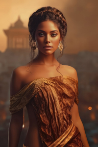Disaster Girl Of Ancient Times (240x320) Resolution Wallpaper
