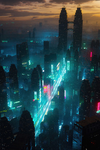Disconnected City (2160x3840) Resolution Wallpaper