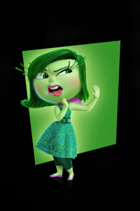 Disgust In Inside Out 2 Movie 2024 8k (1080x2280) Resolution Wallpaper