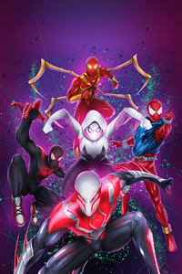 Diving Into The Depths Of The Spider Verse (800x1280) Resolution Wallpaper