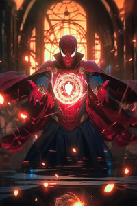 Doctor Spider Man Mystical Pursuit (1440x2960) Resolution Wallpaper