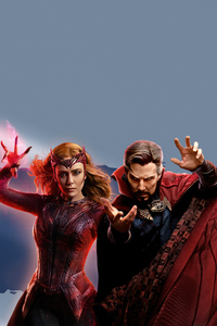 800x1280 Doctor Strange And Wanda Vision In The Multiverse Of Madness 4k