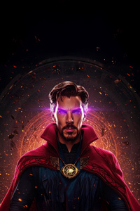 Doctor Strange Portal Walker (320x568) Resolution Wallpaper