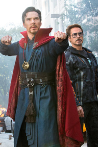 Doctor Strange Stark Wong And Banner In Avengers Infinity War 2018
