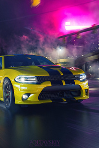 Dodge Charger CGI (320x568) Resolution Wallpaper