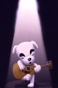 Dog Jamming On A Guitar (320x480) Resolution Wallpaper