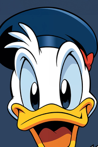 Donald Duck Minimal 5k (1080x2160) Resolution Wallpaper