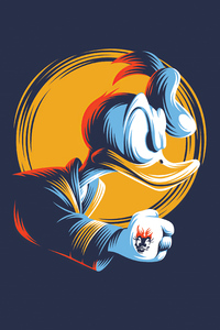 1080x1920 Donald Duck Minimal Art 4k