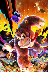 Donkey Kong Bananza (1080x2400) Resolution Wallpaper