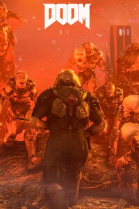 Doom 4 Digital Art (320x480) Resolution Wallpaper