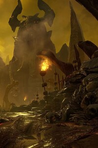 Doom Game First Person Mode (360x640) Resolution Wallpaper