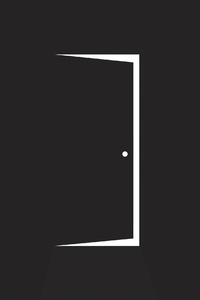 Door Minimal Dark 4k (480x854) Resolution Wallpaper