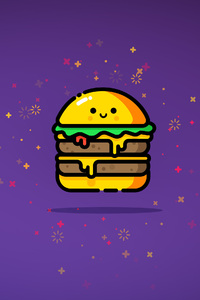 Double Cheeese Burger Minimalist 5k