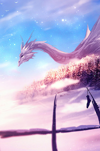 Dragon Under The Snow 4k