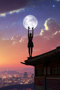 Dreams Of Reaching To The Moon (1280x2120) Resolution Wallpaper