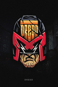 Dredd Superhero Minimal 4k (240x320) Resolution Wallpaper