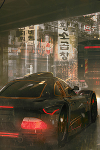 Driving By City Under Highway 4k (480x854) Resolution Wallpaper