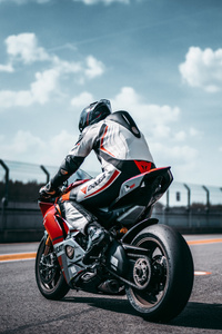 Ducati Rider (240x400) Resolution Wallpaper