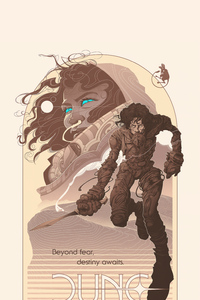 Dune Beyond Fear Destiny Awaits (240x400) Resolution Wallpaper