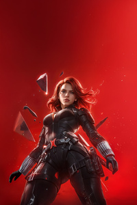 Dynamic Action Black Widow (1080x2280) Resolution Wallpaper